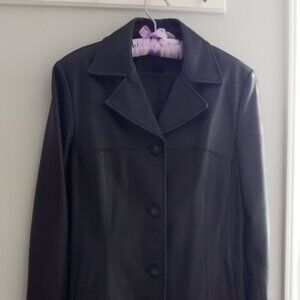 ' G-III Apparel' 'SIENA' Butter soft Dark Brown Leather Jacket Size M NWOT